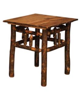 Hickory End Table Lumberjack Collection