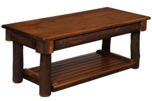 Hickory Coffee Table with Stained Lift-Top