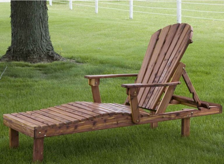 Custom Cedar Chaise Lounge