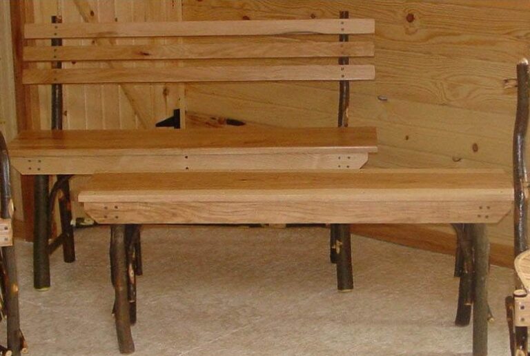 Custom Hickory Benches