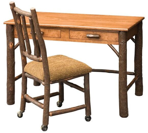Amish Hickory Lincoln Desk Brandenberry Amish Furniture