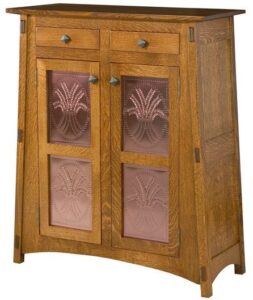 McCoy Two Door Cabinet with Copper Panels