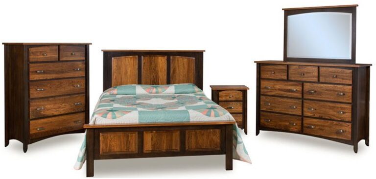 Custom Rising Sun Bedroom Set