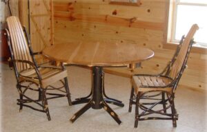 Round Hickory Table