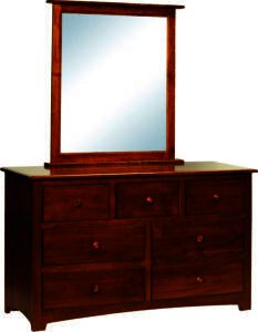 Monterey Seven Drawer Changer Dresser with Mirror