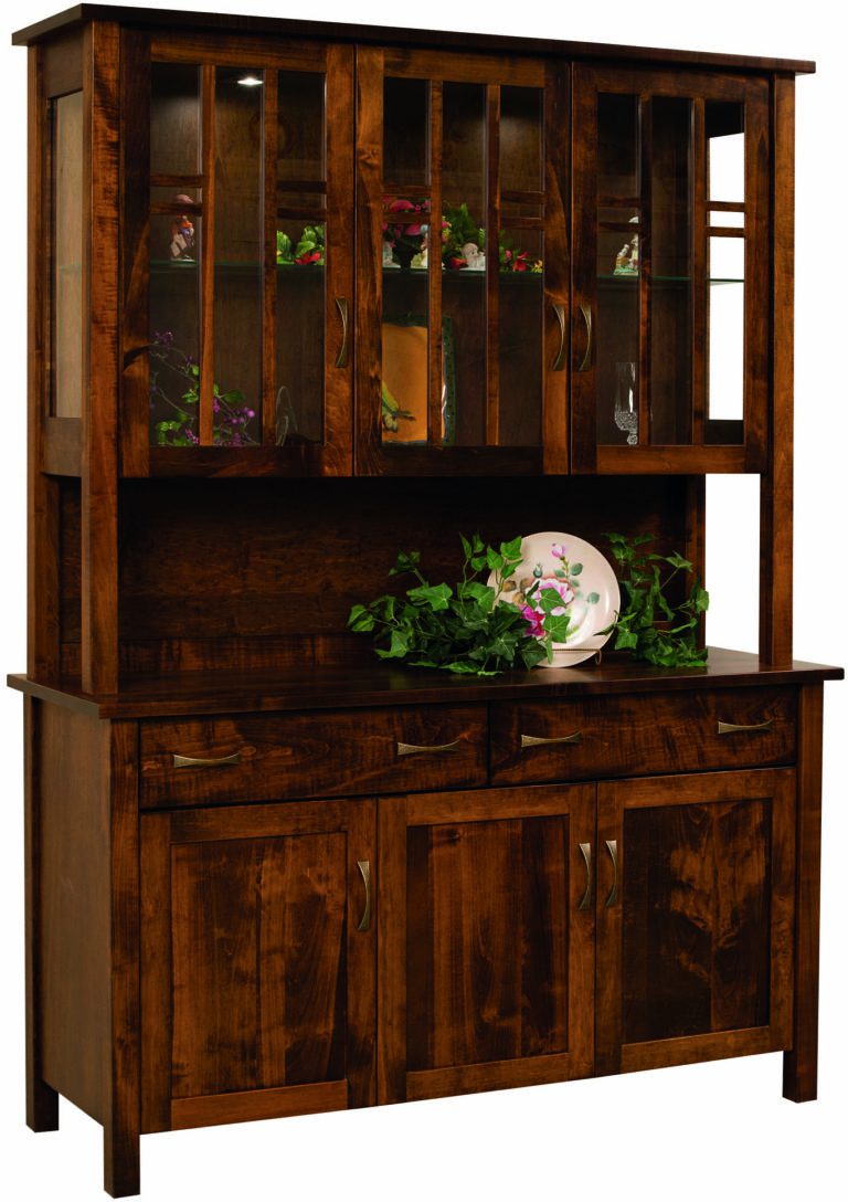 Amish Acadia Wood Hutch