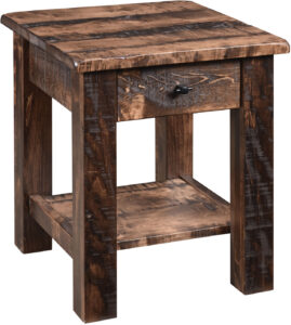 Barn Floor-Style End Table