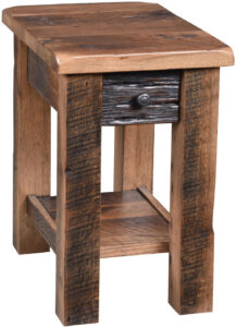 Reclaimed Post Mission Side Table