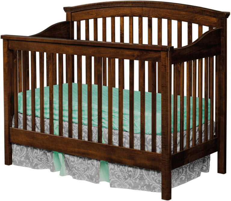 Custom Hampton Brown Maple Crib