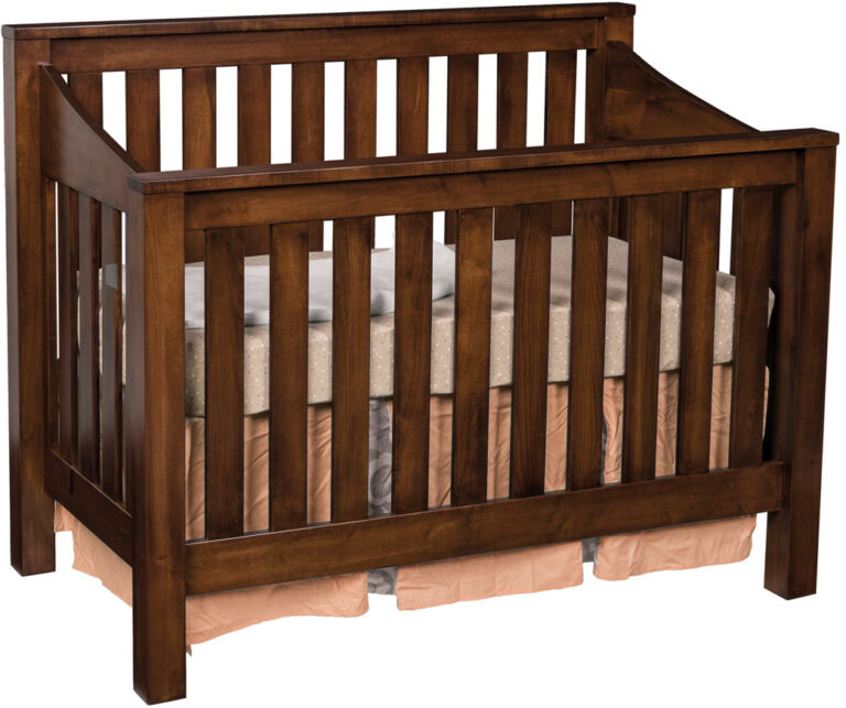 Custom Mission Slat Crib