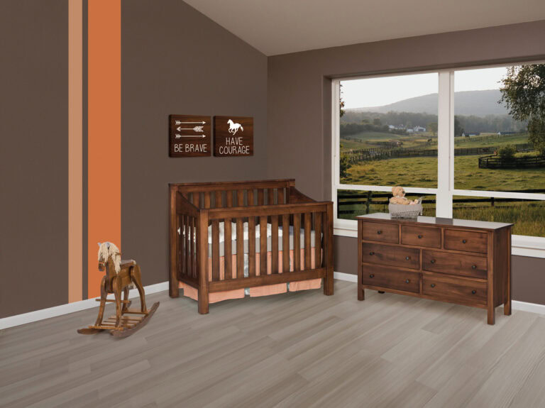 Custom Mission Slat Nursery Set