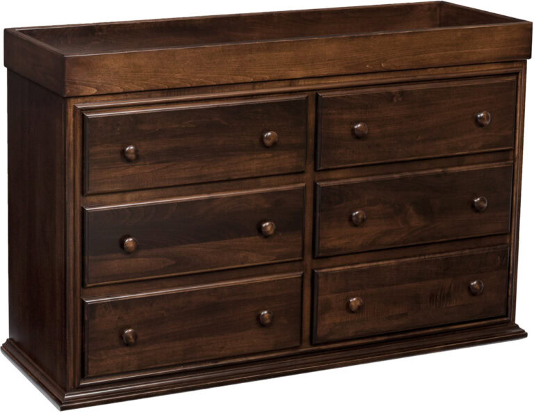 Custom Traditional 6 Drawer Dresser - Convertible