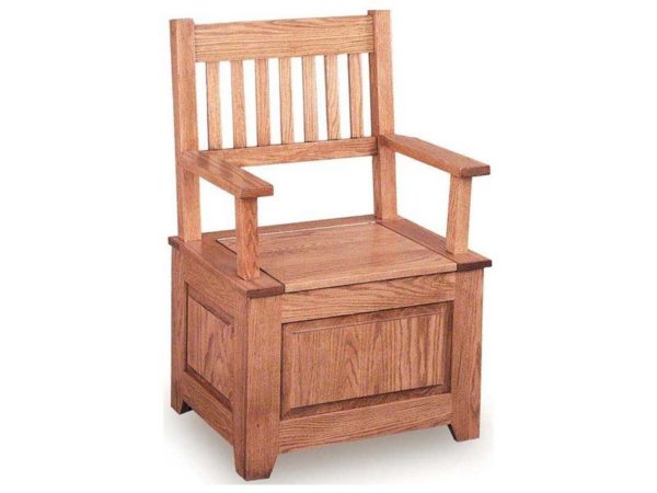 Amish Classic Single Lift Lid Bench - Brandenberry Amish Furniture