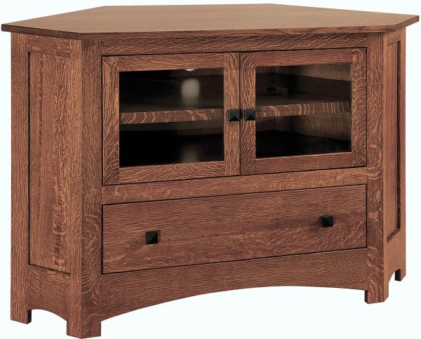 Mission Small Corner Tv Cabinet Amish Small Mission Corner Tv Stand