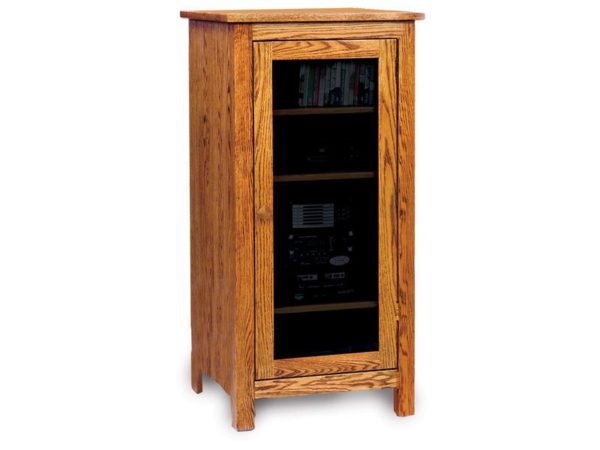 Mission Oak Stereo Cabinet Amish Made Mission Short Stereo Cabinet